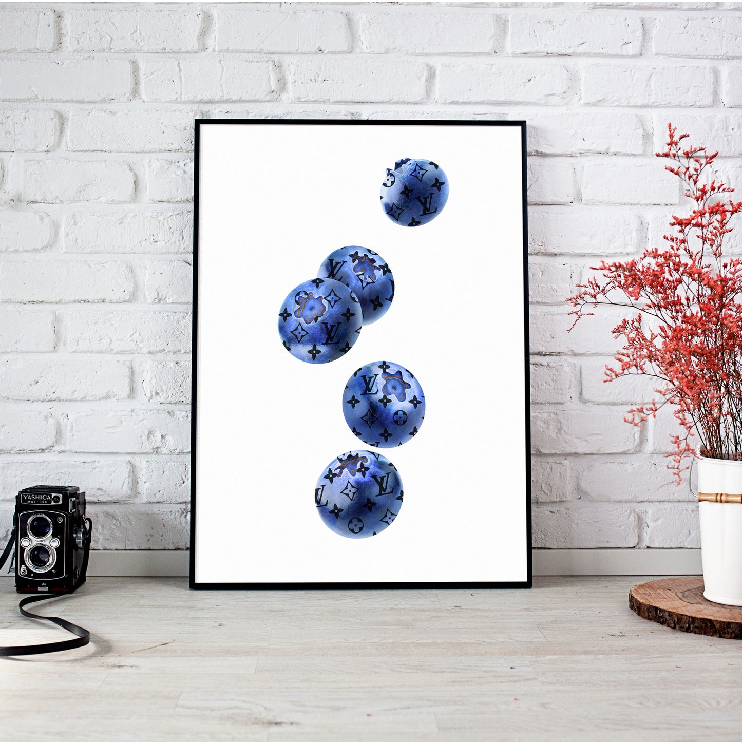 Luxury Blueberries Print