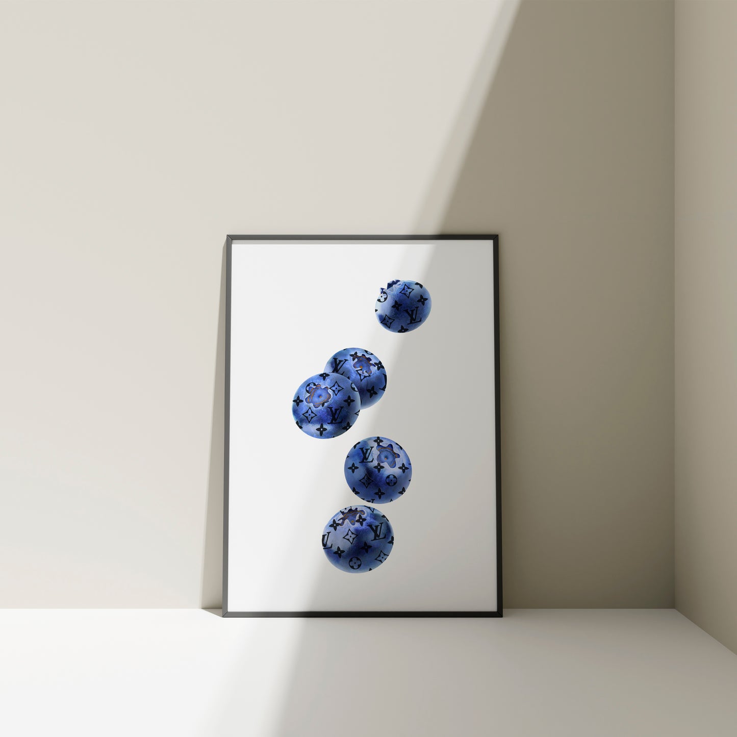 Luxury Blueberries Print